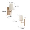LNC Trend Gold and White Fabric Transitonal Wall Lights,1 Light/2 Light/ 3 Light/4 Light - 3 of 4