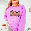 Mama Checkered Bats - Lightweight Garment Dyed Sweatshirt - 2 of 2