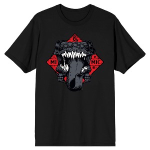 Dungeons & Dragons Mimic Monster Men's Black Crew Neck Short Sleeve Graphic Tee - 1 of 3