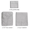 100% Cotton 400 Thread Count 4 Piece Sheet Set - Soft & Cozy Sateen Bed Sheets - CGK Linens - 3 of 4