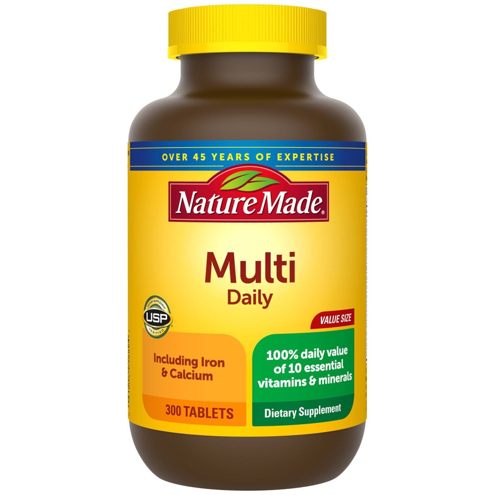 UPC 031604018894 product image for Nature Made Multivitamin Daily Tablets with Vitamin D3 and Iron - 300ct | upcitemdb.com