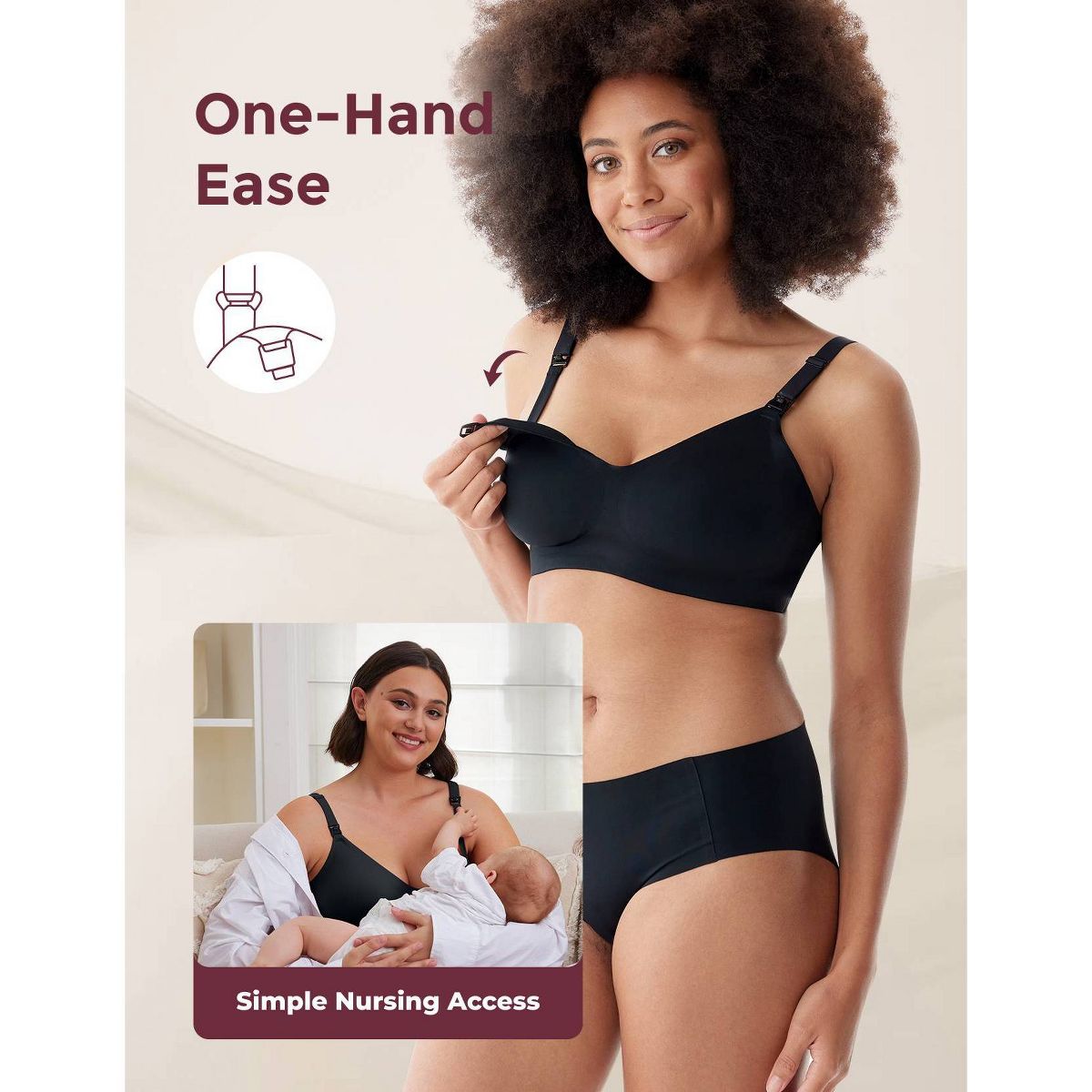 Momcozy Ultra Soft Nursing & Wearable Breast Pump Bra - thumbnail 4