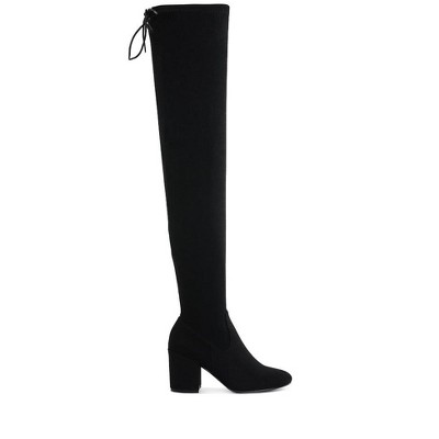 Liama Minimal Drawstring Detail Women Knee-High