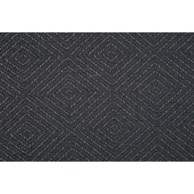 Gray Rectangular PVC and Polyester Office Chair Mat
