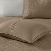Sapphtopaz Bedding Comforter Set Classic Solid Color with Patterned Quilting Quilt Set - 2 of 4
