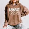 Simply Sage Market S.W.Smiley Radiant Groovy Outline Lightweight Garment Dyed Sweatshirt - 2 of 4