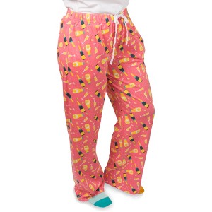 Pavilion Gift Company - Mimosa - 2XL Peach Lounge Pants - Pajama Bottoms - 1 of 4