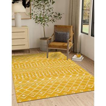 Unique Loom 10' 8 x 16' 5 Rectangle Moroccan Trellis Yellow Area Rug