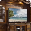 Picardy 115" Tv Entertainment Centers Honey Oak - Acme Furniture: Elegant Queen Anne Legs, Beveled Glass Doors, Touch Lighting - 4 of 4