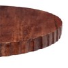 Christopher Knight Home Handcrafted Mango Wood End Table, Round Pedestal Side Table for Living Room, Round Small Table, Boho Small Sofa Table - 4 of 4
