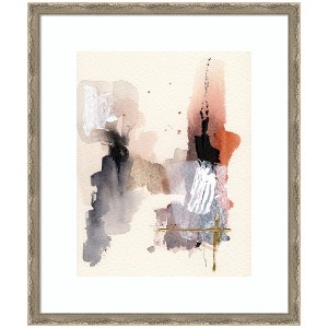 Kate and Laurel Framed Art Urban Wanderer 1 by Xizhou Xie, 22x26, Mila Dark Silver - 1 of 4
