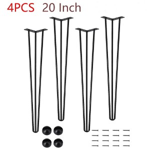 Metal Table Legs DIY Industrial Furniture Legs 880 Lbs Capacity - 1 of 4