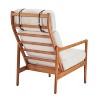 PAGED Modern Wooden Accent Chair, Boucle Fabric Arm Chair with High Back, Ergonomic Reading Chair for Bedroom, Living Room Furniture - 4 of 4