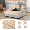 Upholstered Chaise Lounge Cloud Sleeper Sofa Bed Lazy Single Plush Sofa Leisure Reading Couch with 2 Pillows - ModernLuxe - 3 of 4