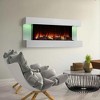 SimpliFire Format Wall Mount Electric Fireplace with Floating Mantel - 2 of 4