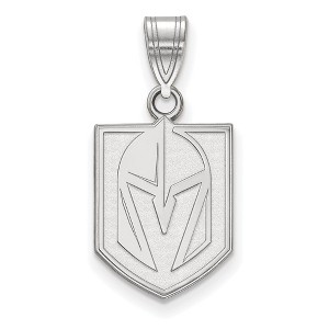 Black Bow Jewelry Sterling Silver Vegas Golden Knights NHL Medium Pendant - 1 of 2