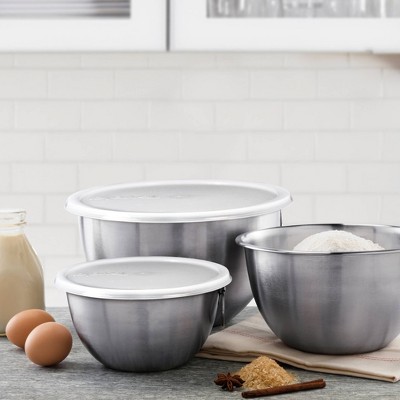 Tovolo Set of 3 Stainless Steel Mixing Bowls - Thumbnail 3