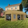 13x25ft Yellow Heavy Duty Carport Canopy, Portable Garage Shelter with Roll-up Windows, Reinforced Frame, Waterproof Cover - 3 of 4