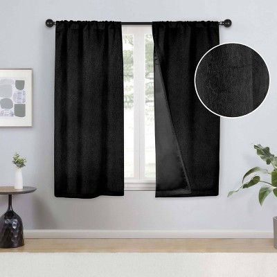 Bohemian Textured Room Darkening Semi-Blackout Curtains, Set of 2 by Blue Nile Mills