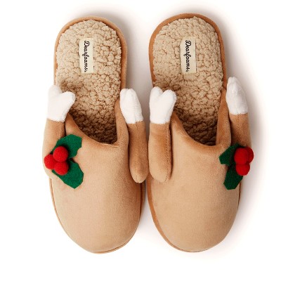 Dearfoams Men's Carson Holiday Thanksgiving Turkey Scuff Slipper