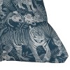 Julia Madoka Family of Tigers Outdoor Throw Pillow Blue - Deny Designs - 3 of 4