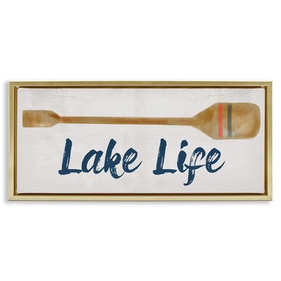 Stupell Industries Lake Life Boat Oar, 25" x 11"