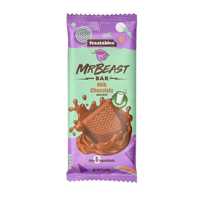 Nouveau Mr. Beast Feastables Milk Chocolate Yummy Maroc