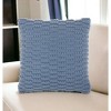 HomeRoots 18" Blue Dot And Stripe Polyester and Cotton Blend Throw Pillow With Texture - 2 of 4