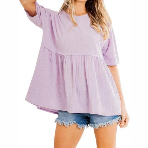 Women's Babydoll Top - HEIMISH USA - image 1 of 3