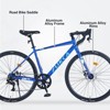 Aukfa 700c Road Bike, 7 Speed, Aluminum Alloy Frame, Racing Bike, Urban Commuter Road Bike, Suitable for Men and Women - 3 of 4