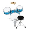 Ashthorpe 3-Piece Complete Junior Drum Set - Beginner Drum Kit with Drummer's Throne - 3 of 4