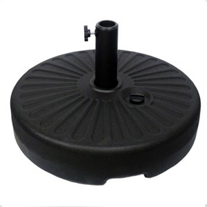 Sunnyglade Heavy Duty 23L Round 20" Water Filled Patio Outdoor Umbrella Base Stand Weight with Steel Umbrella Holder Suit for Dia 38mm or 48mm Pole - 1 of 1