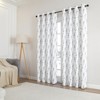 Kate Aurora 1 Piece Watercolor Floral Light Filtering Grommet Top Window Curtain Panel - 3 of 4