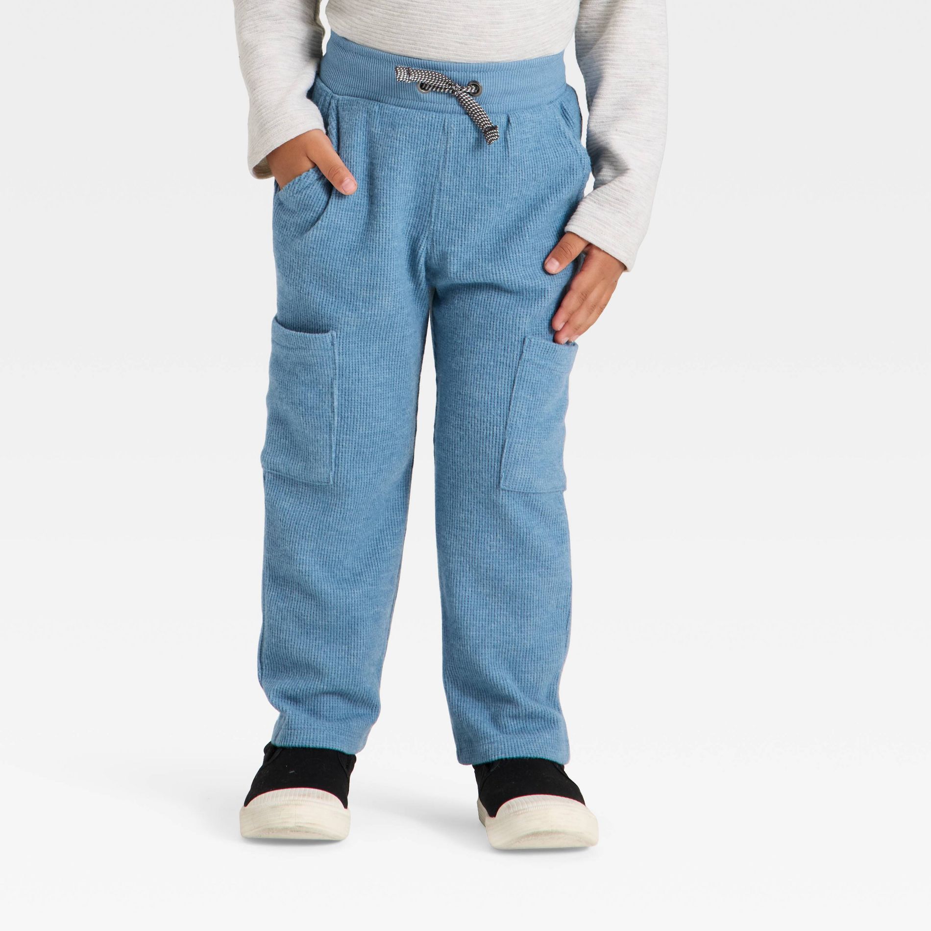 Toddler Boys' Waffle Knit Cargo Pants - Cat & Jack™