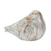 Terra Cotta Bird Figurines – Set of 2 Marble Finish Birds, 4.5"H Indoor/Outdoor Decorative Accents by Melrose - 2 of 4