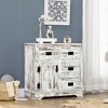 Industrial Sideboard Buffet Cabinet, Kitchen Cabinet with 4 Drawers, 1 Door, Adjustable Shelf Coffee Bar Cabinet - 2 of 4