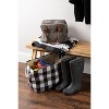 Design Imports 17.5"x12"x15" Large Polyester Buffalo Check Rectangle Storage Bin White & Black - 4 of 4