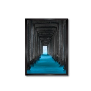 Courtside Market Sea Into The Tunnel 30x40 Statement Piece - Framed Artboard - 1 of 2