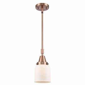 Bell - 1 Light Stem Hung Mini Pendant In Industrial Style-11.13 Inches Tall and 5 Inches Wide - 1 of 1
