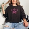 Simply Sage Market Women's Graphic Sweatshirt Embroidered Hawaii Flower - image 2 of 3