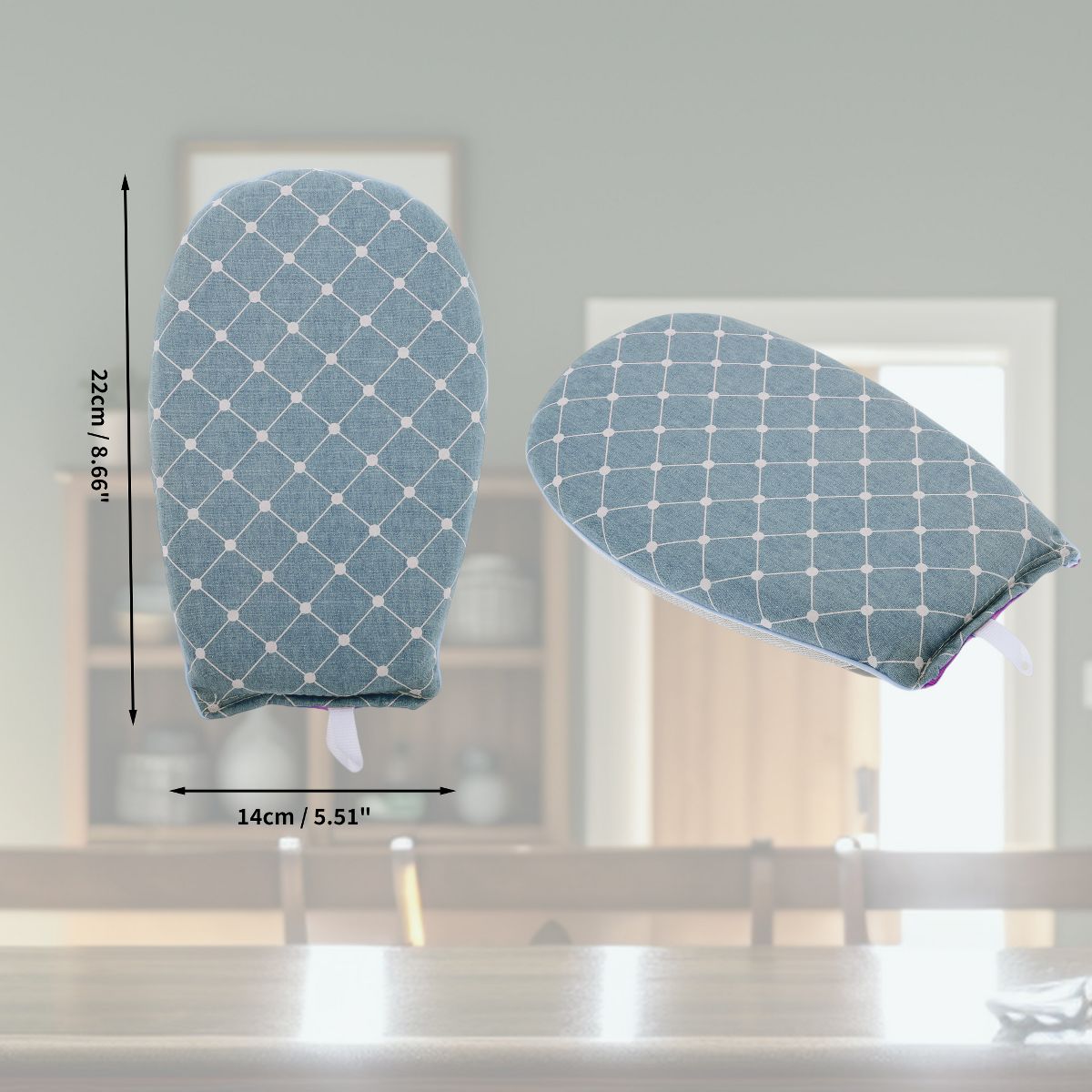 Unique Bargains Round Garment Steamer Ironing Gloves 1 Pc - thumbnail 8