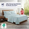 Kickoff Home Viscose from Bamboo Sheets Set 300 Thread Count 100% Organic Bamboo Viscose Cooling Bedding Sheets Hot Sleepers, Flat, Fitted, Pillowcase - 2 of 4
