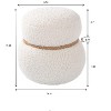 Racxily Mushroom Stool-Versatile Mushroom Footstool with Plush Cushion,Imitation Wood Legs,PVC Pipe,Small Cute Style for Living Room & Kids’ Use - 3 of 4