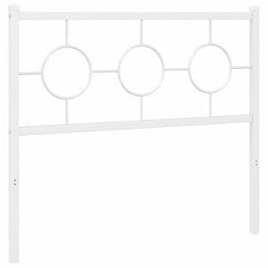 vidaXL Metal Headboard, White, 39.4" - 1 of 4