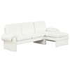 94.1" Convertible Futon Sofa Bed L-Shaped Sectional Chaise with Reversible Chaise, Reclining Back Chenille Fabric-- Frevyn - 3 of 4