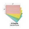 Staples 3" x 5" Line Ruled Assorted Pastel Index Cards 300/Pack (51002) TR51002 - 4 of 4