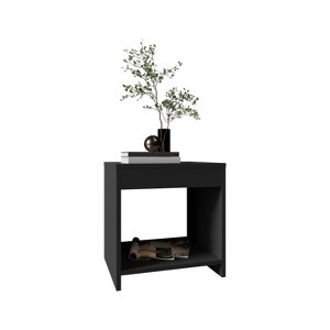 Gulches 16.5"H Night Table with Spacious Shelf, Compact Modern Style, Engineered Wood, Easy Assembly for Bedroom - 1 of 4