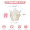 Unique Bargains Greaseproof Paper Cupcake Muffins Liners Tulip Baking Cups 50 Pcs - 2 of 4