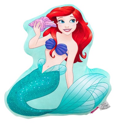 Disney The Little Mermaid Pastel Ariel Cloud Pal Pillow, 23 inches