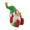 Transpac 5.5 Inch Bright And Merry Gnome Christmas Button Nose Long Beard Gnome Figurines - 2 of 3